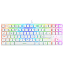 TECLADO GAMING EAGLE WARRIOR VALKIRIA MECANICO USB COLOR BLANCO