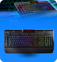 TECLADO GAMING EVGA USB Z10 RGB INGLES COLOR CAFÉ