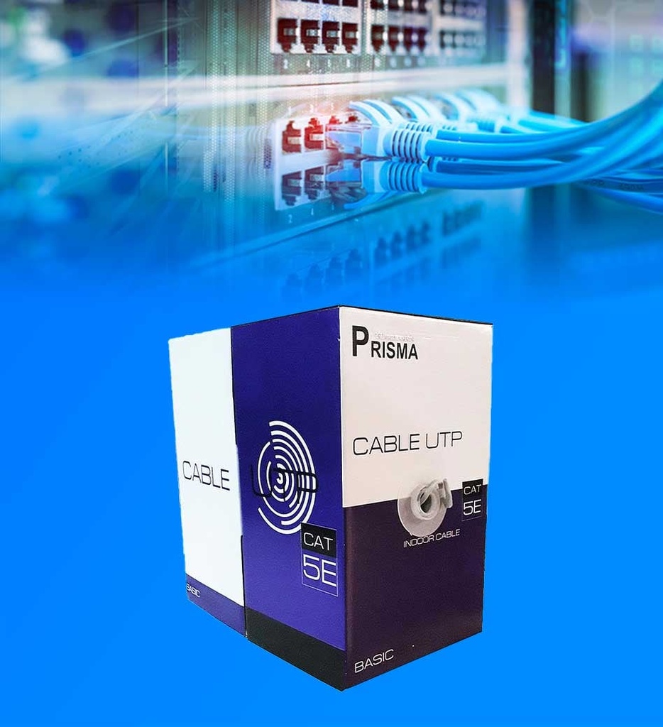 CABLE UTP PRISMA NEXTLINK GCE002 CATEGORIA 5E PARA INTERIOR COLOR GRIS