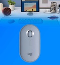 Mouse Logitech M350 Pebble Inalambrico Color Gris Azulado