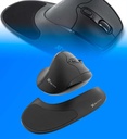 Mouse Klip Xtreme KMW-750 Flexor Inalambrico Semi Vertical 2.4GHz 1600dpi Color Negro