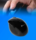 Mouse Klip Xtreme KMW-500BK Ergonomico Inalambrico 2.4GHz Color Negro