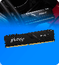 Memoria RAM Kingston Fury KF426C16BB/16 16GB 2666MHz DDR4 CL16 DIMM Beast Black