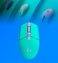 Mouse Logitech G305 Optico 6 botones inalámbrico LightSpeed USB Color Menta