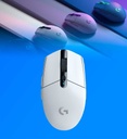 Mouse Logitech G305 Optico 6 botones inalámbrico LightSpeed USB Color Blanco