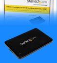 Caja de Disco Duro StarTech.com USB 3.0 UASP para HDD/SSD SATA III de 2.5" y 7mm de Espesor Carcasa SuperSpeed SATA de 6Gbps