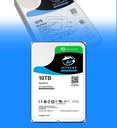 Disco duro Seagate Skyhawk ST10000VX0004 10 TB SATA III 5900RPM Especial Uso Continuo 24/7