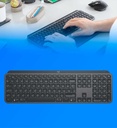 Teclado Logitech MX Keys Español Inalambrico Retroiluminado Color Negro