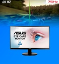 Monitor 22" Asus VA229HR IPS 1920X1080 75HZ 5Ms Hdmi Vga Wide Negro 