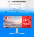 Monitor 34" Lg 34WQ650-W 2560x1440 100Hz 5Ms FHD Free Sync HDMI Display Port Usb Tipo-C